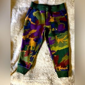 Polo by Ralph, Lauren, camo joggers.